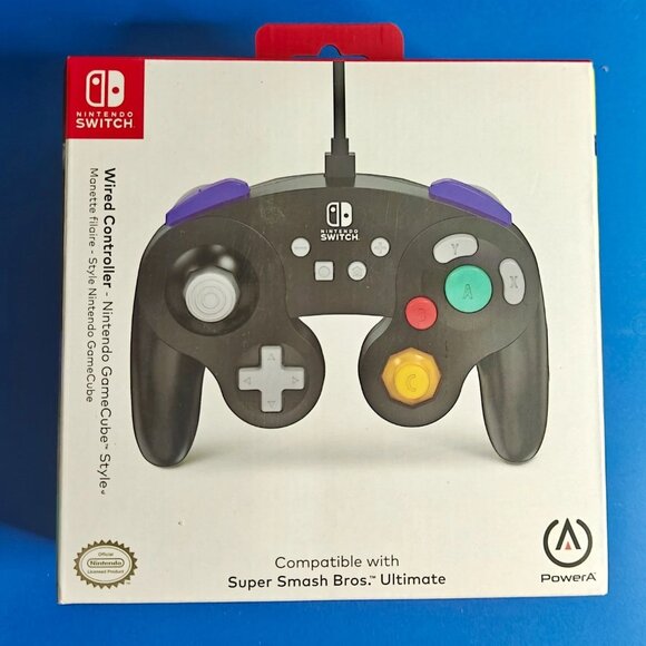 PowerA Wireless GameCube Style Controller for Nintendo Switch Black - Picture 1 of 2